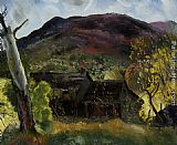 George Wesley Bellows Blasted Tree and Deserted House painting